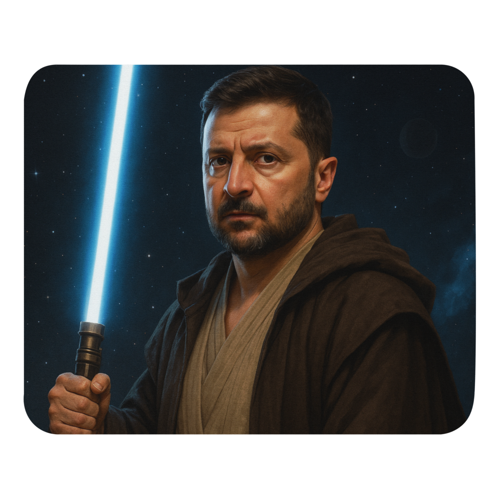 Mouse Pad – Zelenskyy Jedi Edition 🖱️⚔️