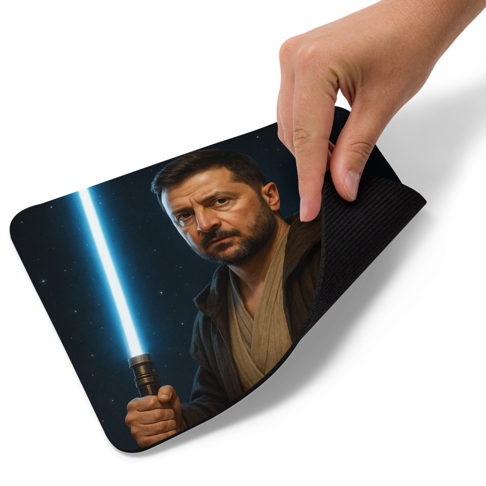 Mouse Pad – Zelenskyy Jedi Edition 🖱️⚔️